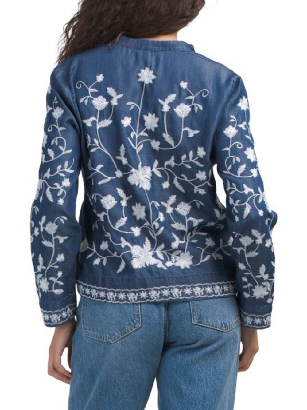 NANETTE LEPORE All Over Tencel Embroidered Top - Picture 2 of 4